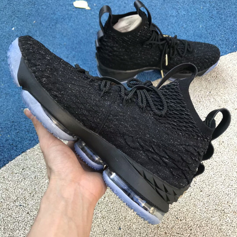 Authentic Nike LeBron 15 Triple Black 